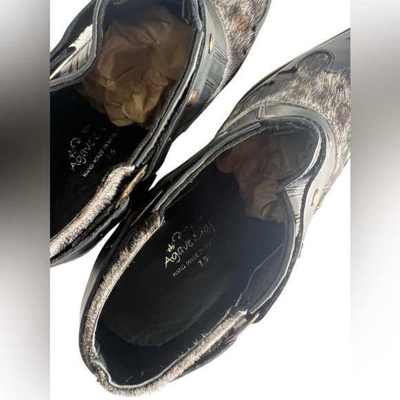 Agave Sky Gigi Genuine Leather Cowhide Bootie - Picture 12 of 14